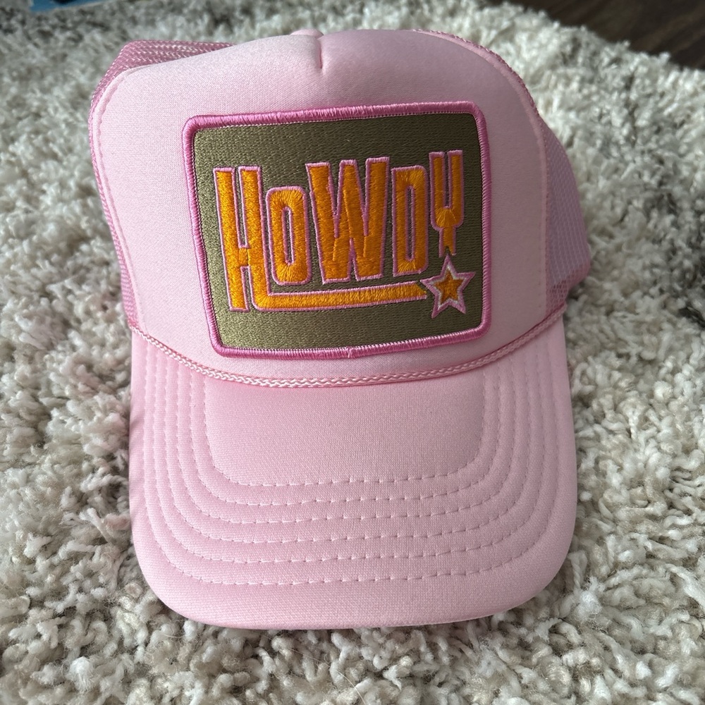 Pink 'Howdy' Trucker Hat